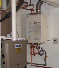 Bosch Tankless Water Heater Repair in San Fernando Valley home